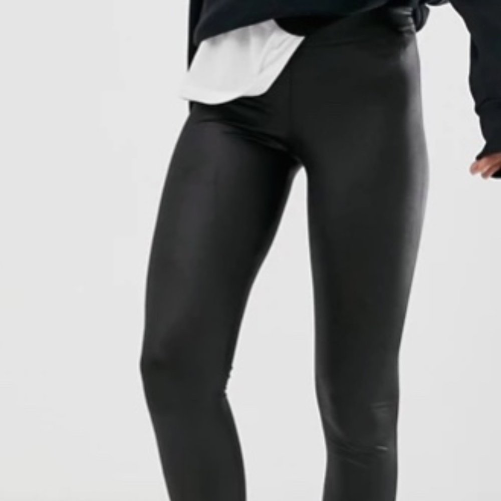 ASOS tall faux leather leggings